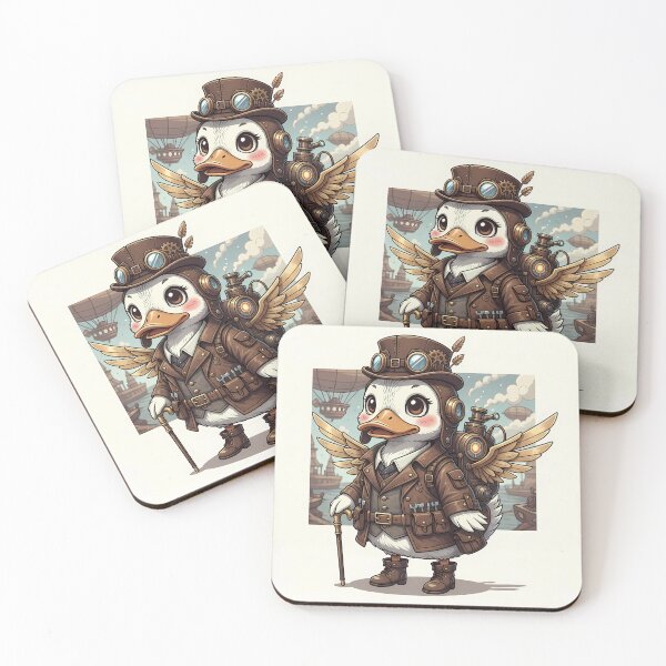 Item preview, Kawaii Steampunk Duck - Cute Mechanical Duckling / Adorable Duck designed and sold by JohnWar.