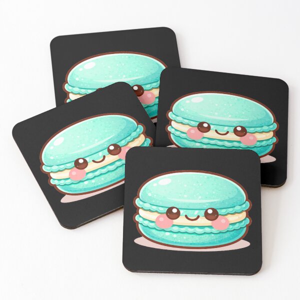 Item preview, Cute Macaron Kawaii Food Character designed and sold by ImagenFusionP.