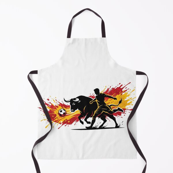 Item preview, Dynamic Spanish Football Spirit Bull Silhouette Art designed and sold by PMTaurus.