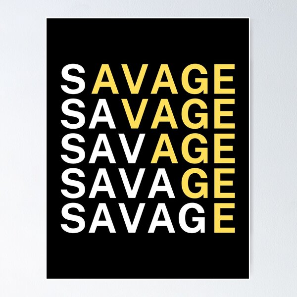 Item preview, Modern Savage Typography Abstract Layout designed and sold by PACS0011.