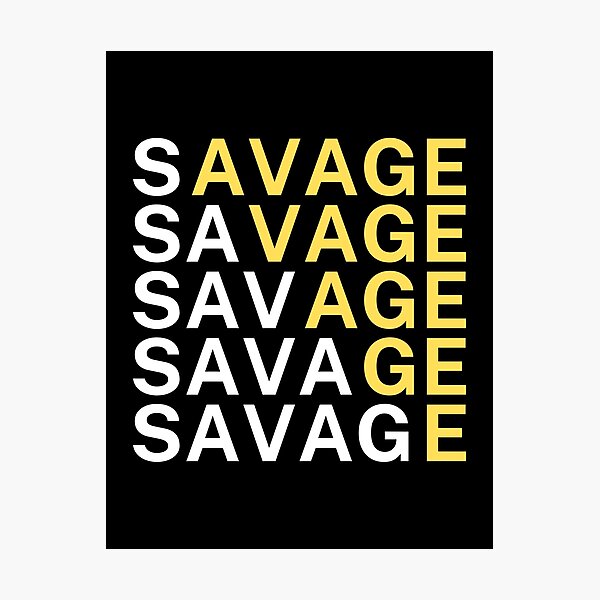 Item preview, Modern Savage Typography Abstract Layout designed and sold by PACS0011.