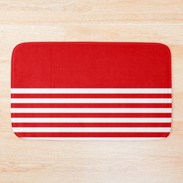 Item preview, RED and WHITE HALF BLOCK STRIPES designed and sold by RachelMacht.
