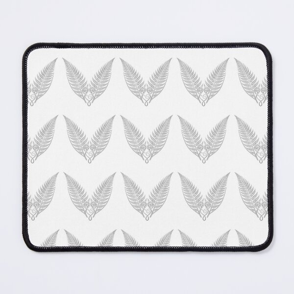 Item preview, Isolated Metallic Silver Symmetrical Fern Mandella (Transparent Background) designed and sold by NoriudaR.