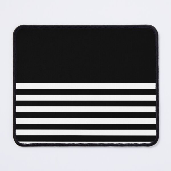 Item preview, BLACK and WHITE HALF BLOCK STRIPES designed and sold by RachelMacht.