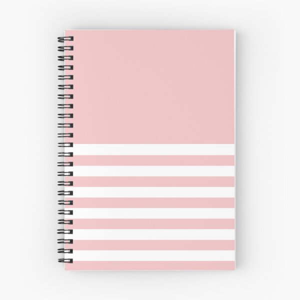 Item preview, BABY PINK and WHITE HALF BLOCK STRIPES designed and sold by RachelMacht.
