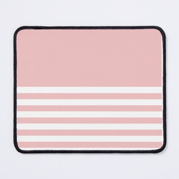 Item preview, BABY PINK and WHITE HALF BLOCK STRIPES designed and sold by RachelMacht.