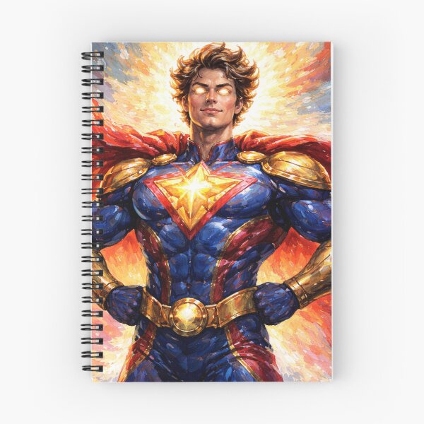 Item preview, Original Superhero Portrait – Bold Hero Pose Finger Painted Illustration designed and sold by DrizzyV.