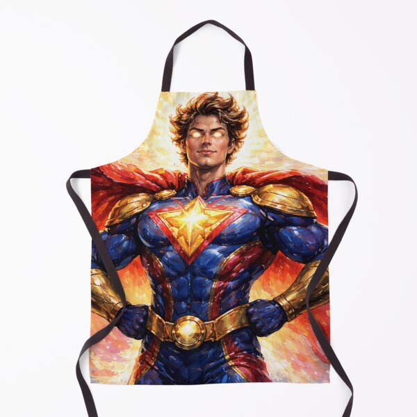 Item preview, Original Superhero Portrait – Bold Hero Pose Finger Painted Illustration designed and sold by DrizzyV.