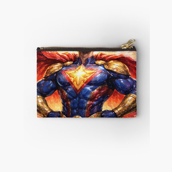 Item preview, Original Superhero Portrait – Bold Hero Pose Finger Painted Illustration designed and sold by DrizzyV.