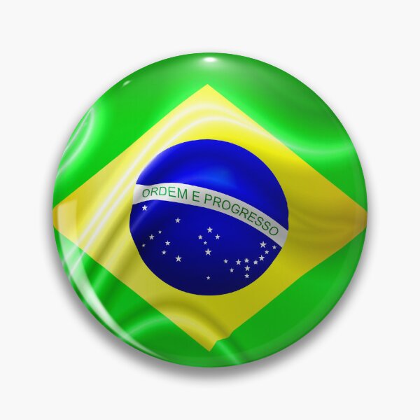 Item preview, Brazil Flag Waving Silk Fabric designed and sold by BluedarkArt.