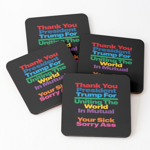 Item preview, Thank You President Trump For Uniting The World Satirical Humor Quote designed and sold by SkeletonsDanger.