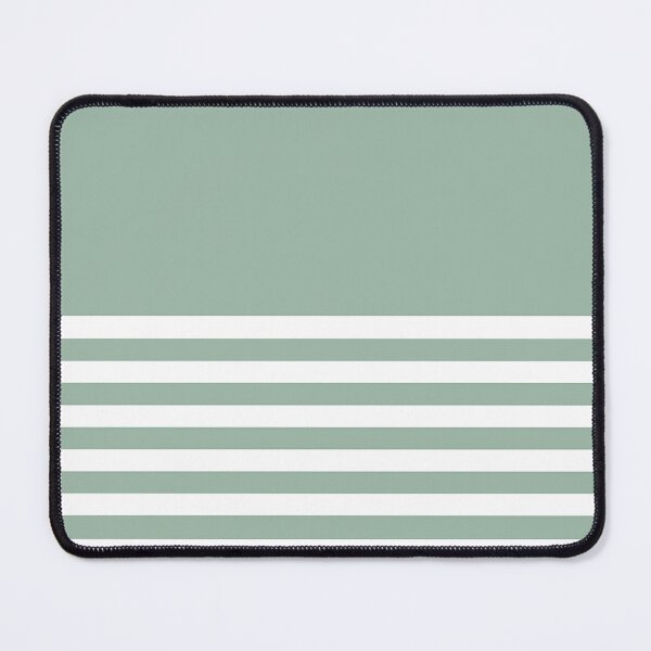 Item preview, MUTED GREEN and WHITE HALF BLOCK STRIPES designed and sold by RachelMacht.