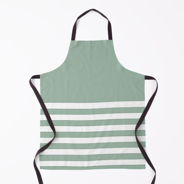 Item preview, MUTED GREEN and WHITE HALF BLOCK STRIPES designed and sold by RachelMacht.