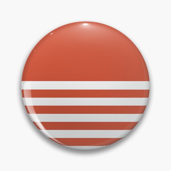 Item preview, TENNIS COURT CLAY and WHITE HALF BLOCK STRIPES designed and sold by RachelMacht.