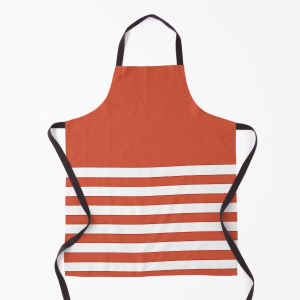 Item preview, TENNIS COURT CLAY and WHITE HALF BLOCK STRIPES designed and sold by RachelMacht.