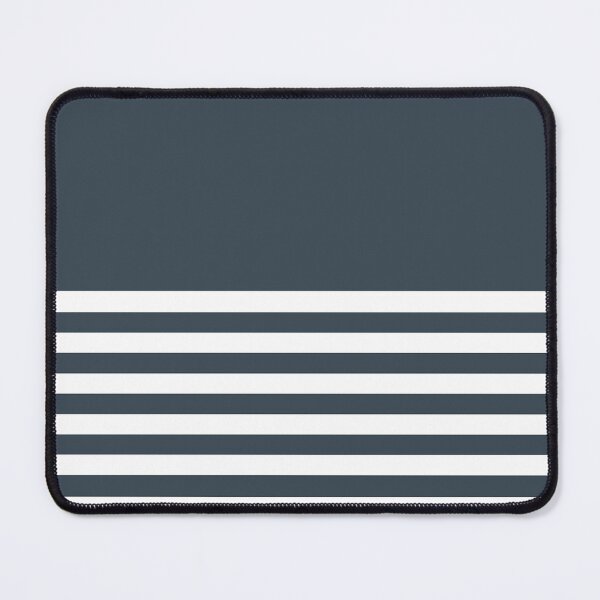 Item preview, CHARCOAL GREY and WHITE HALF BLOCK STRIPES designed and sold by RachelMacht.