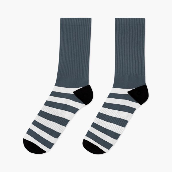 Item preview, CHARCOAL GREY and WHITE HALF BLOCK STRIPES designed and sold by RachelMacht.