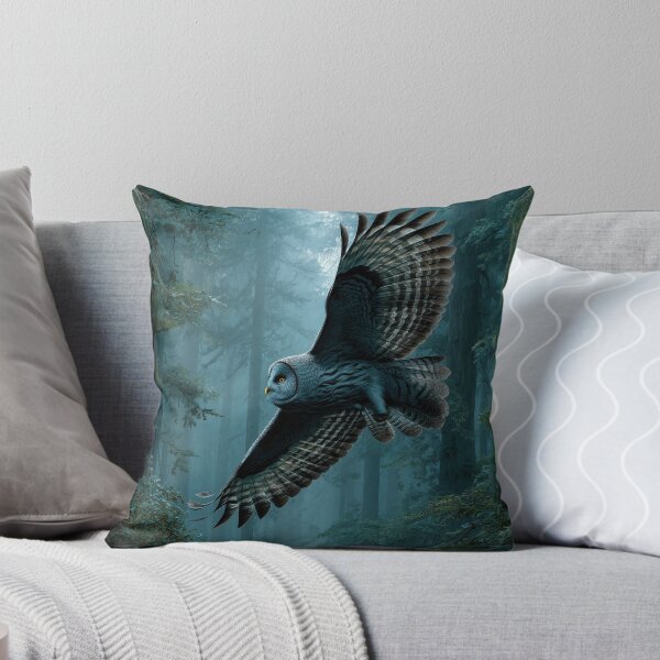 Item preview, Shadow Flight Owl in Deep Forest designed and sold by Erika Kaisersot.