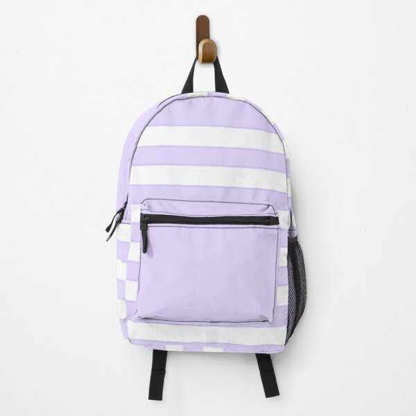 Item preview, LILAC and WHITE HALF BLOCK STRIPES designed and sold by RachelMacht.