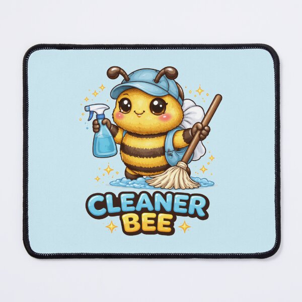 Item preview, Cleaner Bee – Cute Kawaii Cleaning Bee Design | Busy Cleaning Bee, Funny Cleaner Gift, Cleaning Lover Aesthetic designed and sold by PurpleJelly.