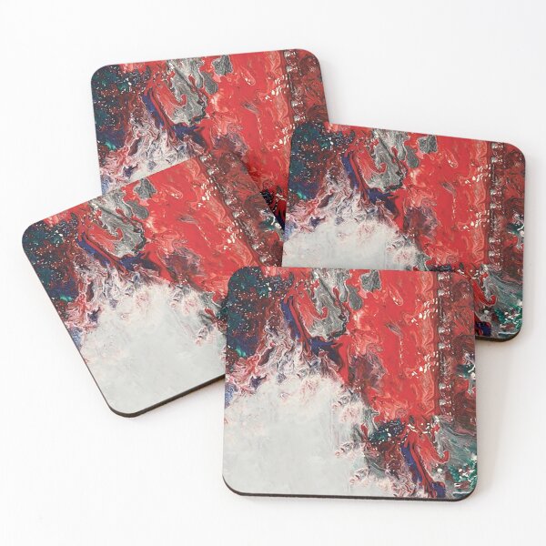 Item preview, Abstract Explosion Ocean Painting Fluid Acrylic Pour Art designed and sold by TheMarketplaceworld.