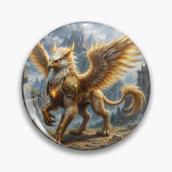 Item preview, Golden Gryphon - Medieval Fantasy Art designed and sold by Lucid Dream Pixel.