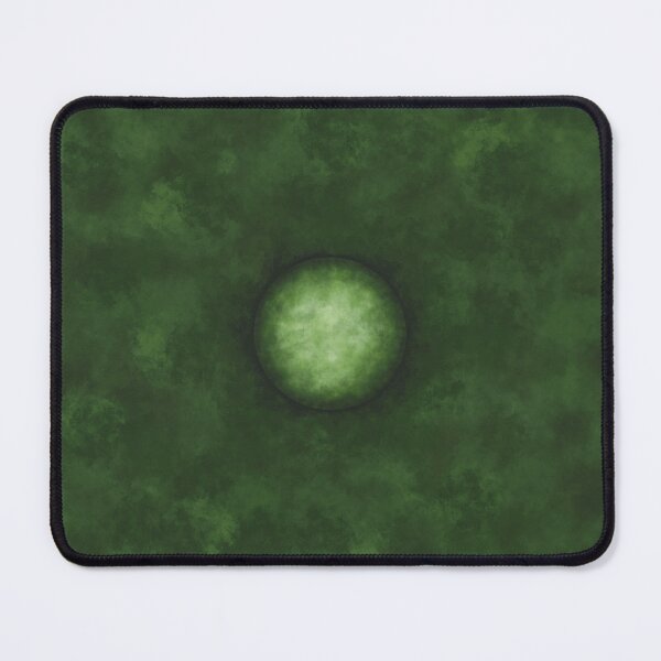 Item preview, Planet in the center of a green cloudy background designed and sold by Cherevan.