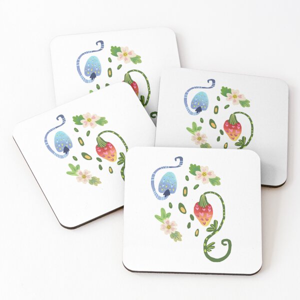 Item preview, Magical Garden Berries and Fairy Blooms Illustration designed and sold by FaliushART.