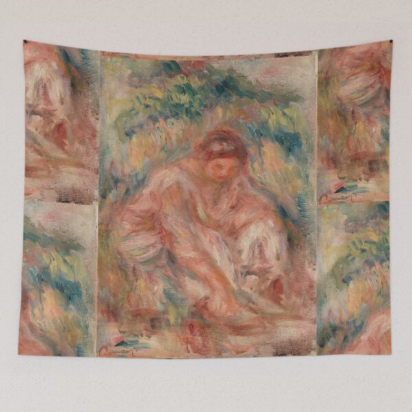 Item preview, Sketch of a Woman Esquisse De Femme by Pierre-Auguste Renoir: Impressionist Poster designed and sold by artofuniverse.