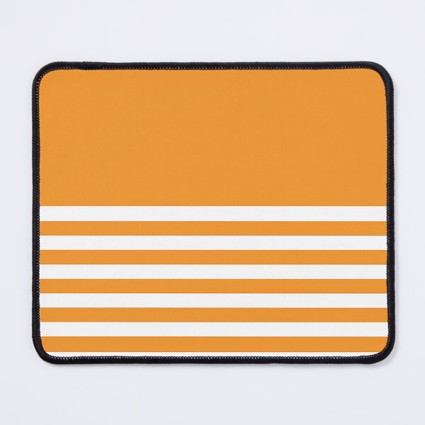 Item preview, ORANGE and WHITE HALF BLOCK STRIPES designed and sold by RachelMacht.