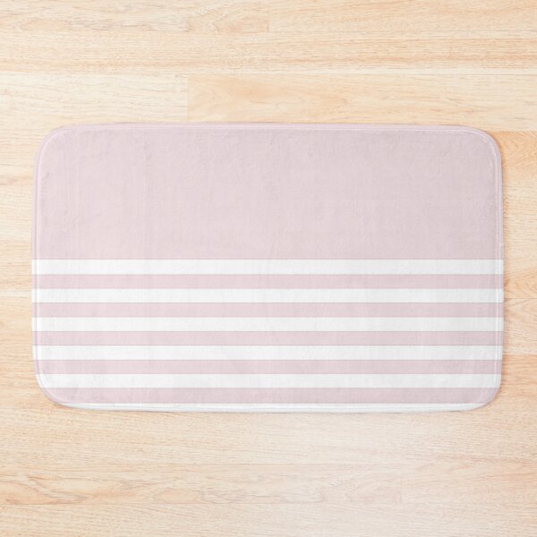 Item preview, PALE PINK and WHITE HALF BLOCK STRIPES designed and sold by RachelMacht.