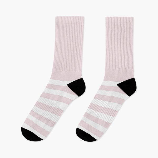 Item preview, PALE PINK and WHITE HALF BLOCK STRIPES designed and sold by RachelMacht.