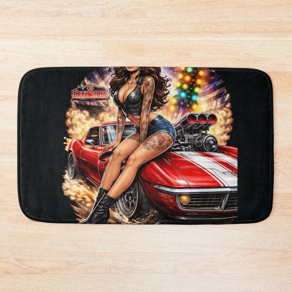 Item preview, Corvette C3 Drag Race Pinup designed and sold by HIGHSQUARE.