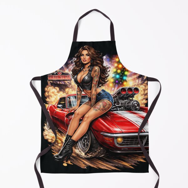 Item preview, Corvette C3 Drag Race Pinup designed and sold by HIGHSQUARE.