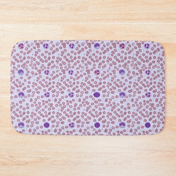 Item preview, Blood smear under the microscope - Hematology art designed and sold by JohnWar.