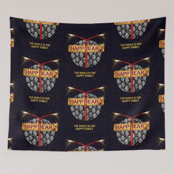 Item preview, Happy New Year Unity Design – The World Is One Family designed and sold by LeelaWorks.org.