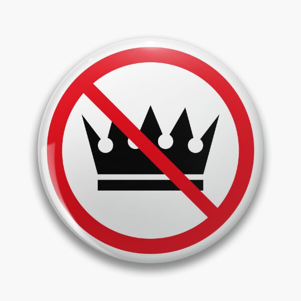 Item preview, No Kings! (Protest Sign / POS2C) designed and sold by MrFaulbaum.