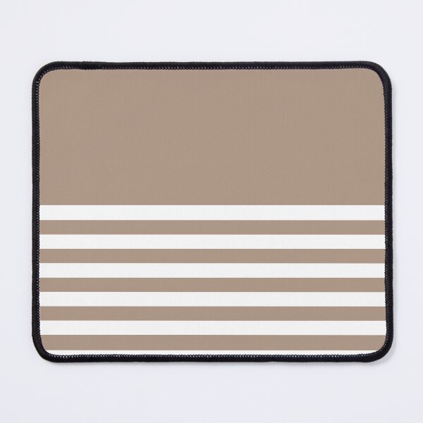 Item preview, WARM TAUPE and WHITE HALF BLOCK STRIPES designed and sold by RachelMacht.