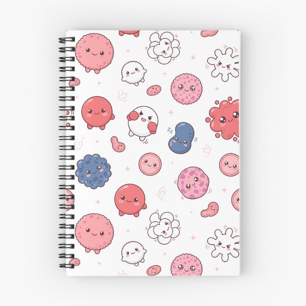 Item preview, Kawaii Leukocytes Pattern - Cute White Blood Cells (Kawaii Leukocytes Pattern) designed and sold by JohnWar.