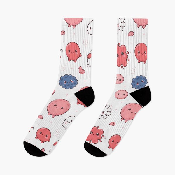 Item preview, Kawaii Leukocytes Pattern - Cute White Blood Cells (Kawaii Leukocytes Pattern) designed and sold by JohnWar.