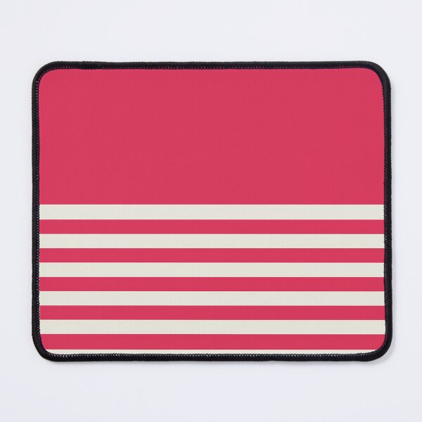 Item preview, RASPBERRY PINK and CREAM HALF BLOCK STRIPES designed and sold by RachelMacht.