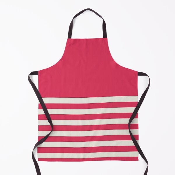 Item preview, RASPBERRY PINK and CREAM HALF BLOCK STRIPES designed and sold by RachelMacht.