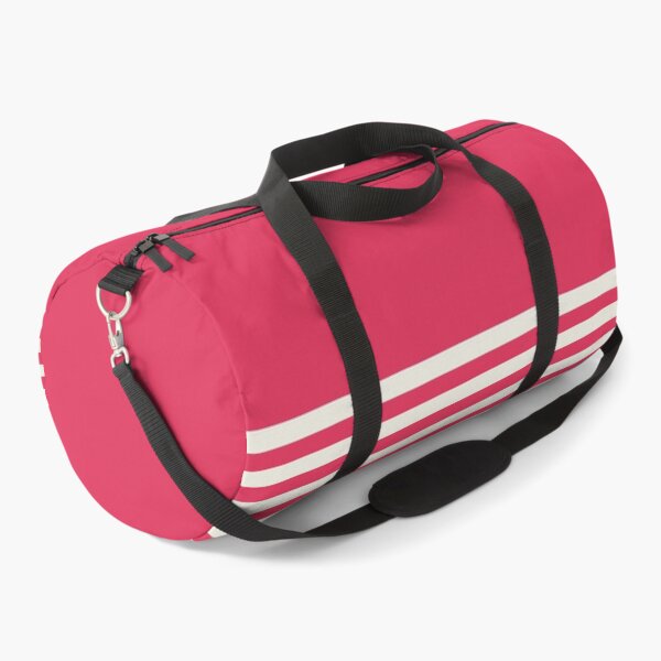 Item preview, RASPBERRY PINK and CREAM HALF BLOCK STRIPES designed and sold by RachelMacht.