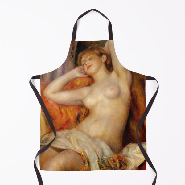 Item preview, Sleeping Woman by Pierre-Auguste Renoir: Sensual Impressionist Nude Poster designed and sold by artofuniverse.