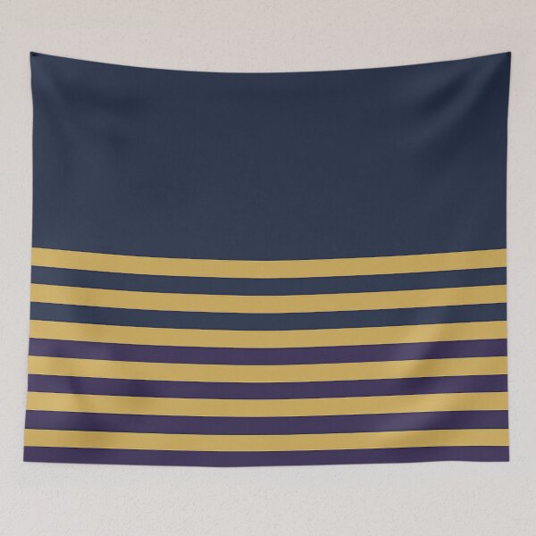 Item preview, NAVY BLUE and GOLD and NAVY HALF BLOCK STRIPES designed and sold by RachelMacht.