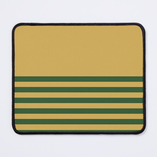 Item preview, PINE GREEN and GOLD HALF BLOCK STRIPES designed and sold by RachelMacht.