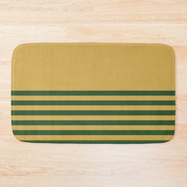 Item preview, PINE GREEN and GOLD HALF BLOCK STRIPES designed and sold by RachelMacht.