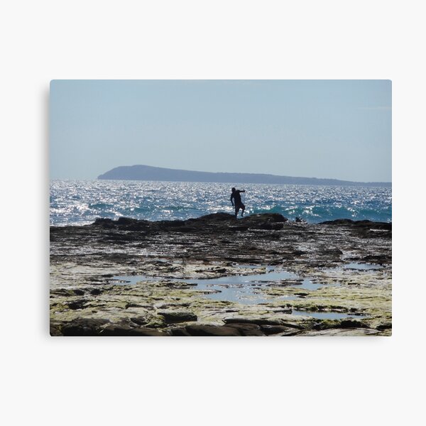 Tiptoe on the rocks Canvas Print