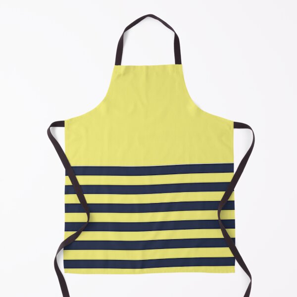 Item preview, NAVY BLUE and YELLOW HALF BLOCK STRIPES designed and sold by RachelMacht.