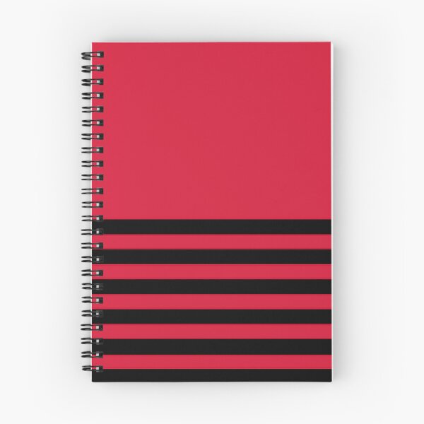 Item preview, RED and BLACK HALF BLOCK STRIPES designed and sold by RachelMacht.
